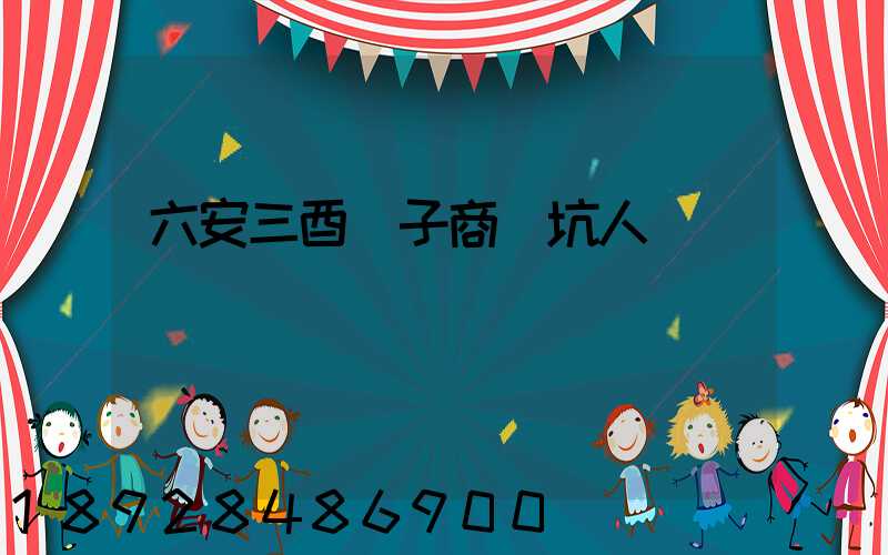 六安三酉電子商務坑人嗎