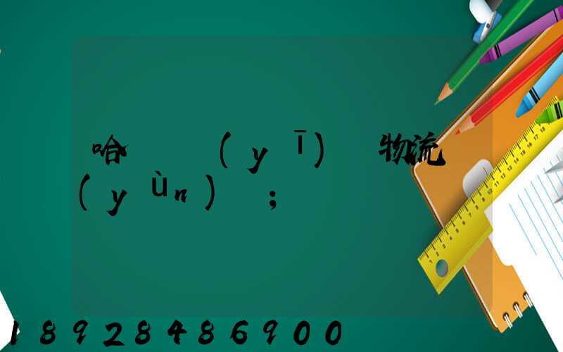 哈爾濱醫(yī)藥物流運(yùn)輸