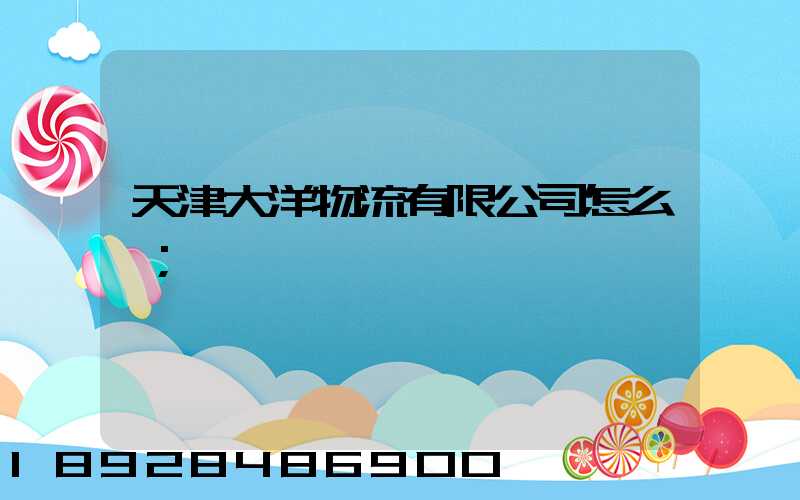 天津大洋物流有限公司怎么樣