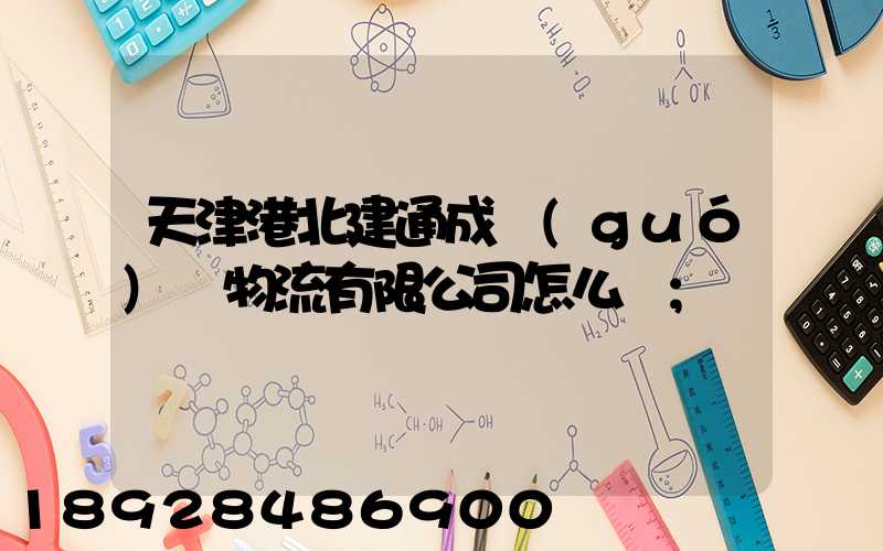 天津港北建通成國(guó)際物流有限公司怎么樣