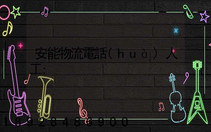 安能物流電話(huà)人工