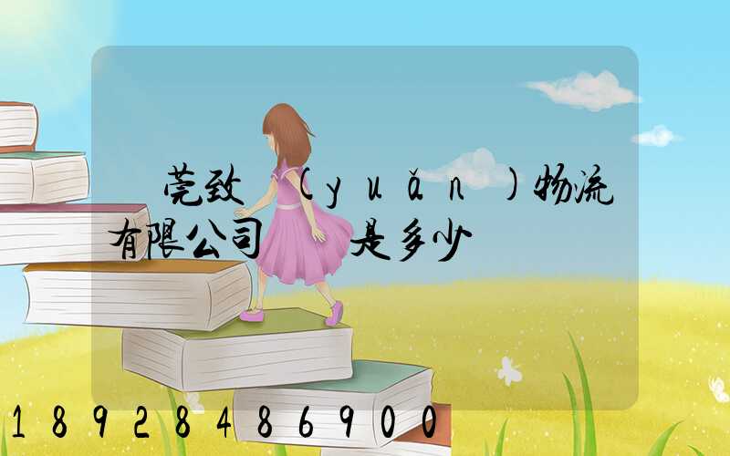 東莞致遠(yuǎn)物流有限公司電話是多少