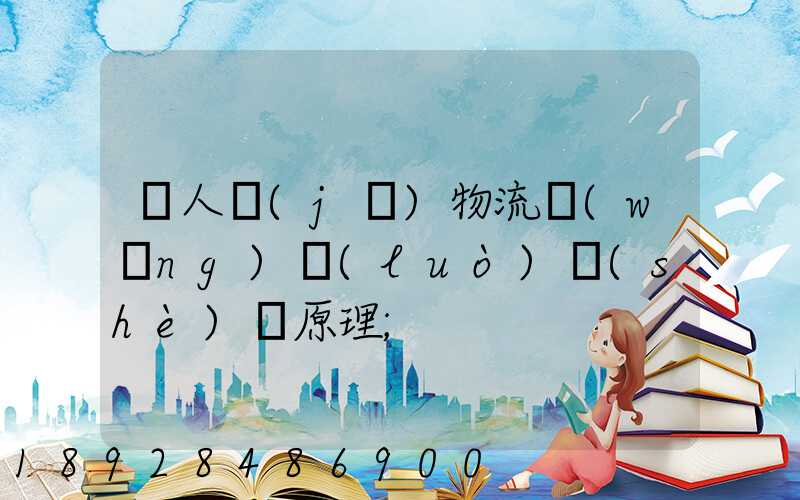 無人機(jī)物流網(wǎng)絡(luò)設(shè)計原理