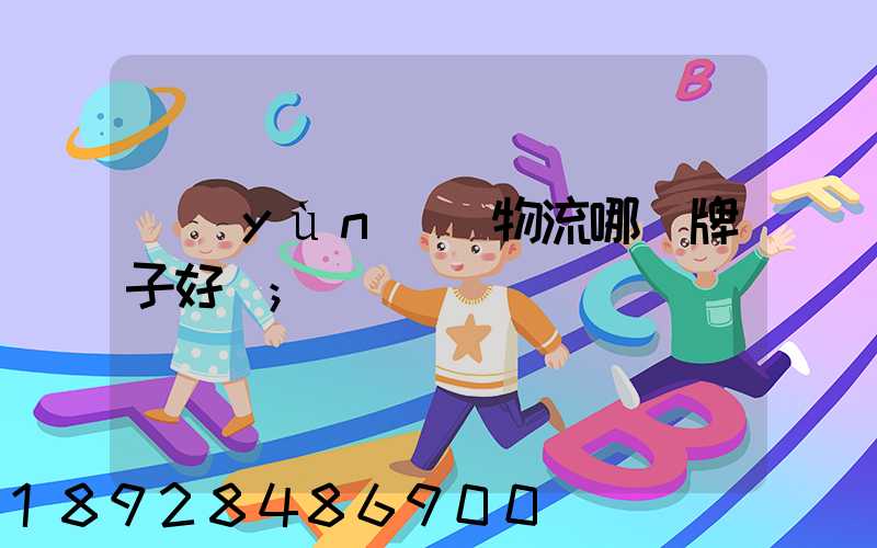 運(yùn)輸物流哪個牌子好點