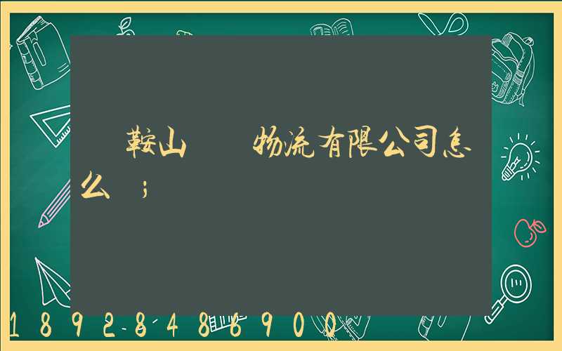 馬鞍山鐵獅物流有限公司怎么樣